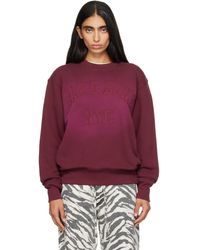 Rag & Bone - Burgundy Rb University Vintage Terry Sweatshirt - Lyst