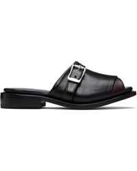 Our Legacy - Burgundy Ginza Sandals - Lyst