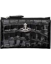 Vivienne Westwood - Crocodile Slim Flap Card Holder - Lyst