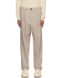 Jil Sander - Beige Relaxed-fit Trousers - Lyst