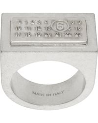 MM6 by Maison Margiela - Numeric Rectangle Ring - Lyst