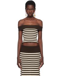 Frankie's Bikinis - Off- Bella Hadid Edition Tucker Knit Top - Lyst