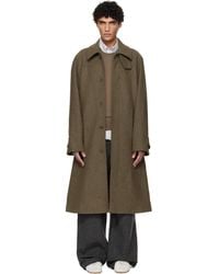 A.P.C. - Khaki Raglan Sleeve Coat - Lyst