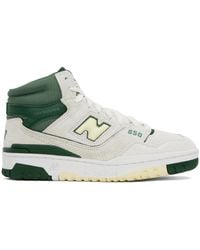 New Balance - Off-white & Green 650 Sneakers - Lyst