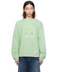 Maison Mihara Yasuhiro - T-shirt à manches longues vert à image - Lyst