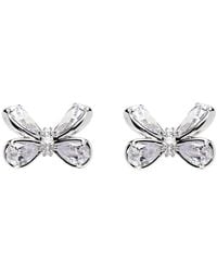 ShuShu/Tong - Silver Butterfly Flower Stud Earrings - Lyst