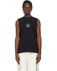 Vetements - Biker Logo Leather Cross Interlock Tank Top - Lyst