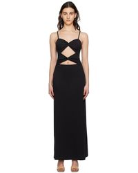 Anna Quan - Robe Longue Natalia Noire - Lyst