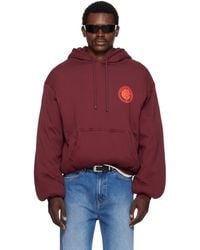 Lu'u Dan - Burgundy Wadded Slouch Hoodie - Lyst