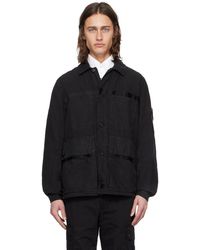 Stone Island - ブラック マルチポケット ジャケット - Lyst