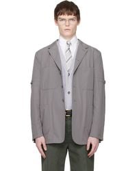 Thom Browne - Cotton Suiting Armband Unconstructed Blazer - Lyst