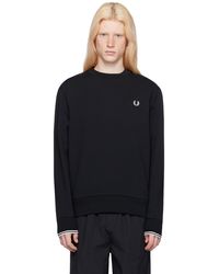 Fred Perry - F Perry Striped Sweatshirt - Lyst