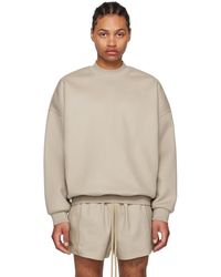 Fear Of God - Taupe Crewneck Sweater - Lyst