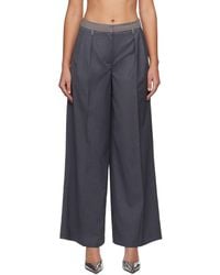 REMAIN Birger Christensen - Gray Two-color Trousers - Lyst