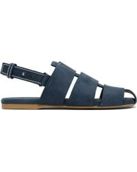 JW Anderson - Stripe Flat Sandals - Lyst