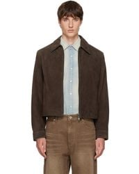 Tonywack - Split Zippered Suede Jacket - Lyst