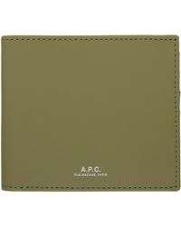 A.P.C. - Khaki Aly Wallet - Lyst