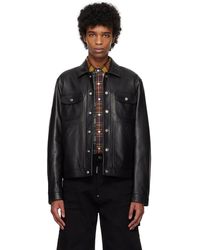 DSquared² - Boxy Jean Leather Jacket - Lyst