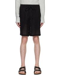 Commas - Short noir à rayures - Lyst