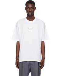 Song For The Mute - T-Shirt Surdimensionné Blanc À Logo - Lyst