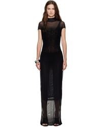 Jean Paul Gaultier - Sleeveless Flock Maxi Dress - Lyst
