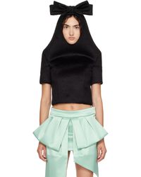 VAQUERA - Neoprene Bow Top - Lyst