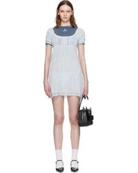 ShuShu/Tong - Boatneck Puff Sleeve Knit Minidress - Lyst