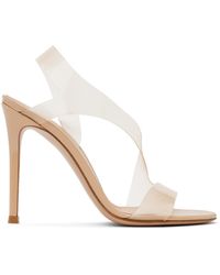 Gianvito Rossi - Beige Metropolis Heeled Sandals - Lyst