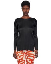 Pleats Please Issey Miyake - Black Monthly Colors September Long Sleeve T-shirt - Lyst