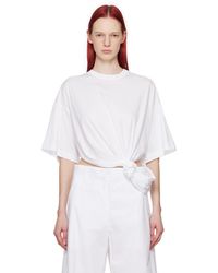 Sportmax - Knotted T-shirt - Lyst