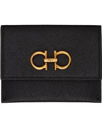 Ferragamo - Femmes Portefeuille Trifold Noir - Lyst