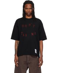 Maison Mihara Yasuhiro - 'Don'T Tag Me' Flocky Print T-Shirt - Lyst
