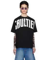 Jean Paul Gaultier - T-shirt surdimensionné noir à logo - très gaultier - Lyst