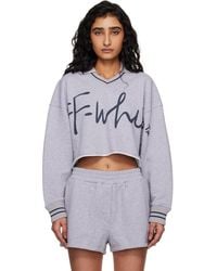 Off-White c/o Virgil Abloh - Off- 'ow' Script Crop Polo - Lyst