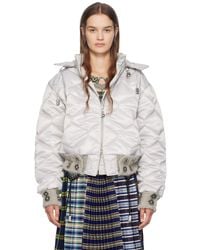 Chopova Lowena - シルバー Lovey パファージャケット - Lyst