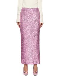 Tom Ford - Purple All Over Sequins Maxi Skirt - Lyst