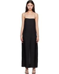 St. Agni - 90S Silk Twill Slip Midi Dress - Lyst