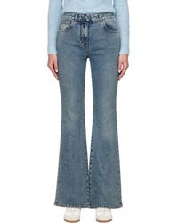 Balmain - Bootcut Faded Denim Jeans - Lyst
