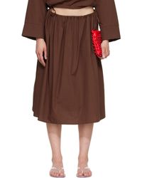 Brooke Callahan - Tie Midi Skirt - Lyst