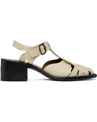 Hereu - Off-white Pesca Heeled Sandals - Lyst