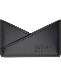 MM6 Maison Margiela ブラック カーフスキン パスポートケース MM6 Maison Margiela ブラック カーフスキン パスポートケース