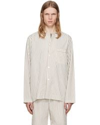 Tekla - Off- Poplin Long-Sleeved Pyjama Shirt - Lyst