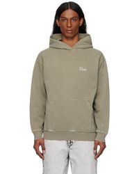 Dime - Pull À Capuche Vert En Jersey Bouclette À Logo - Lyst