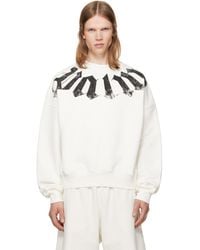 Palm Angels - Off- Big Neck Logo Loose Sweatshirt - Lyst