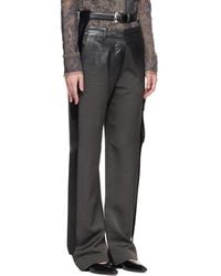 Acne Studios グレー ラップパンツ ブラック | Lyst