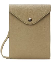 Lemaire - Taupe Enveloppe Strap Pouch - Lyst