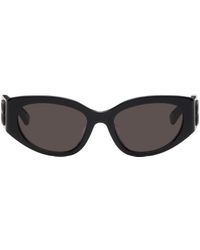 Balenciaga - Lunettes de soleil œil-de-chat noires - Lyst