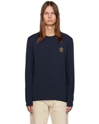Versace - Navy Medusa Long Sleeve T-shirt - Lyst