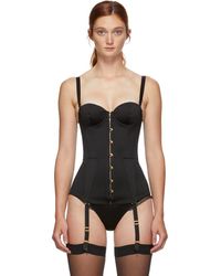 Agent Provocateur Black Satin Mercy Corset