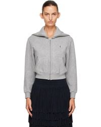 Abra - Zipped Up Neck Cardigan - Lyst